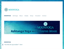 Tablet Screenshot of moonyoga.com